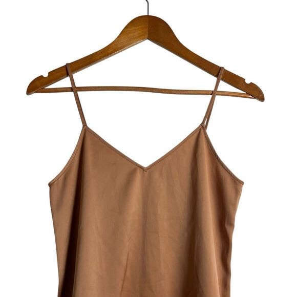 3 for $30! Uniqlo Women's Tan Spaghetti Strap Top - Picture 2 of 6
